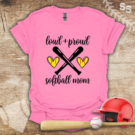 Softball Loud Proud Mom