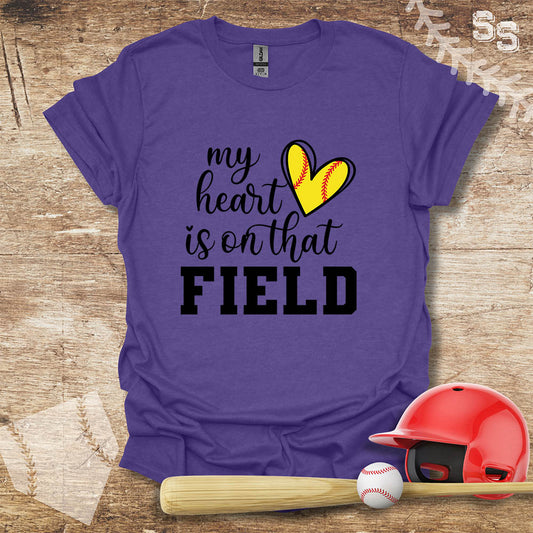 Softball Heart On The Field