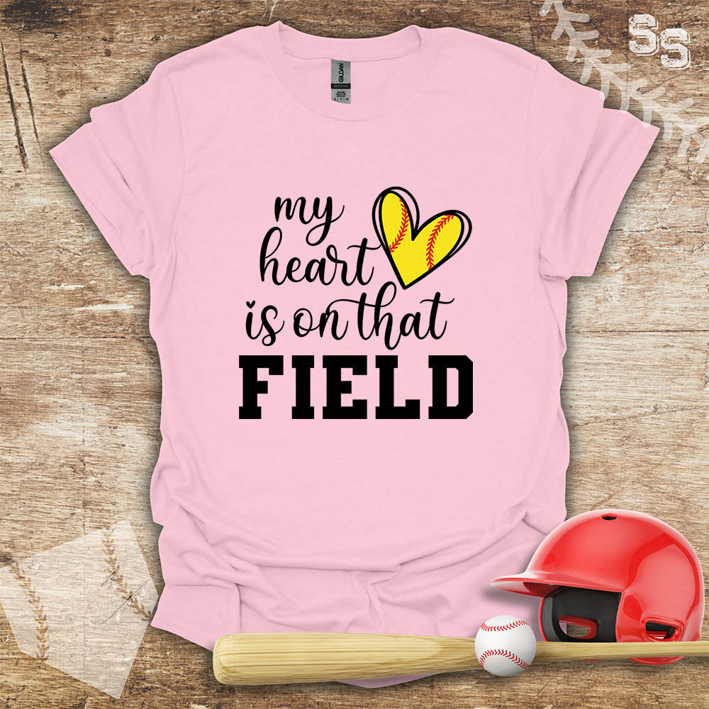 Softball Heart On The Field