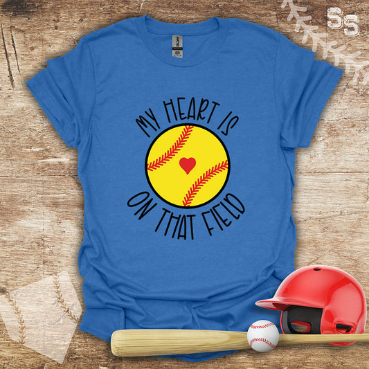 Softball Heart On Field