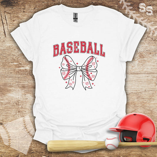 Baseball Red Bow