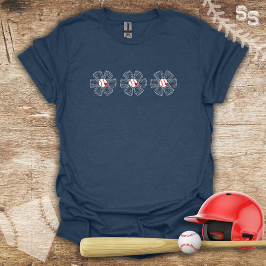 Baseball Three Glove Flowers