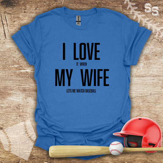 Baseball Love My Wife