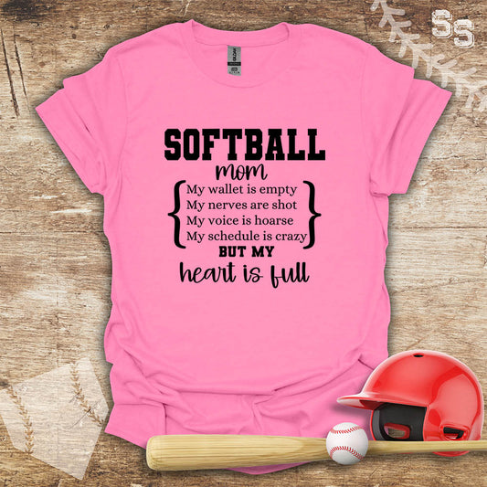 Softball Mom Full Heart