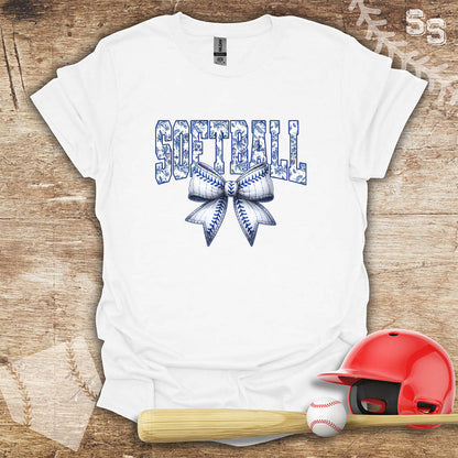 Blue Toile Chinoiserie Bow
