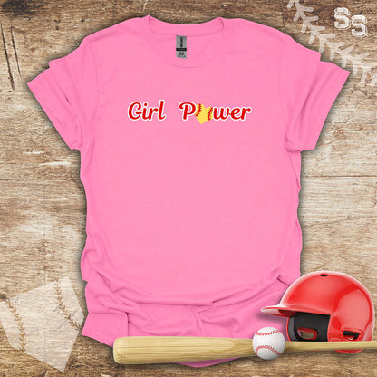 Softball Red Girl Power