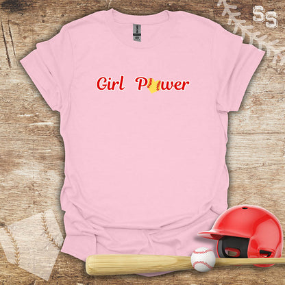 Softball Red Girl Power