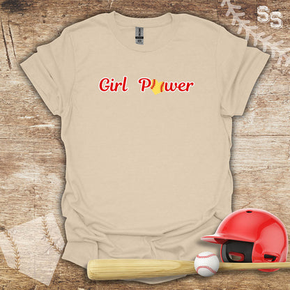 Softball Red Girl Power