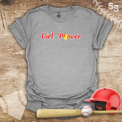 Softball Red Girl Power