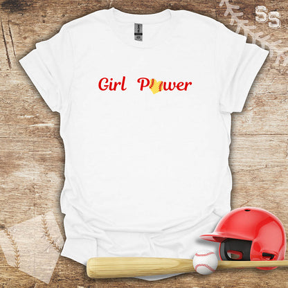 Softball Red Girl Power