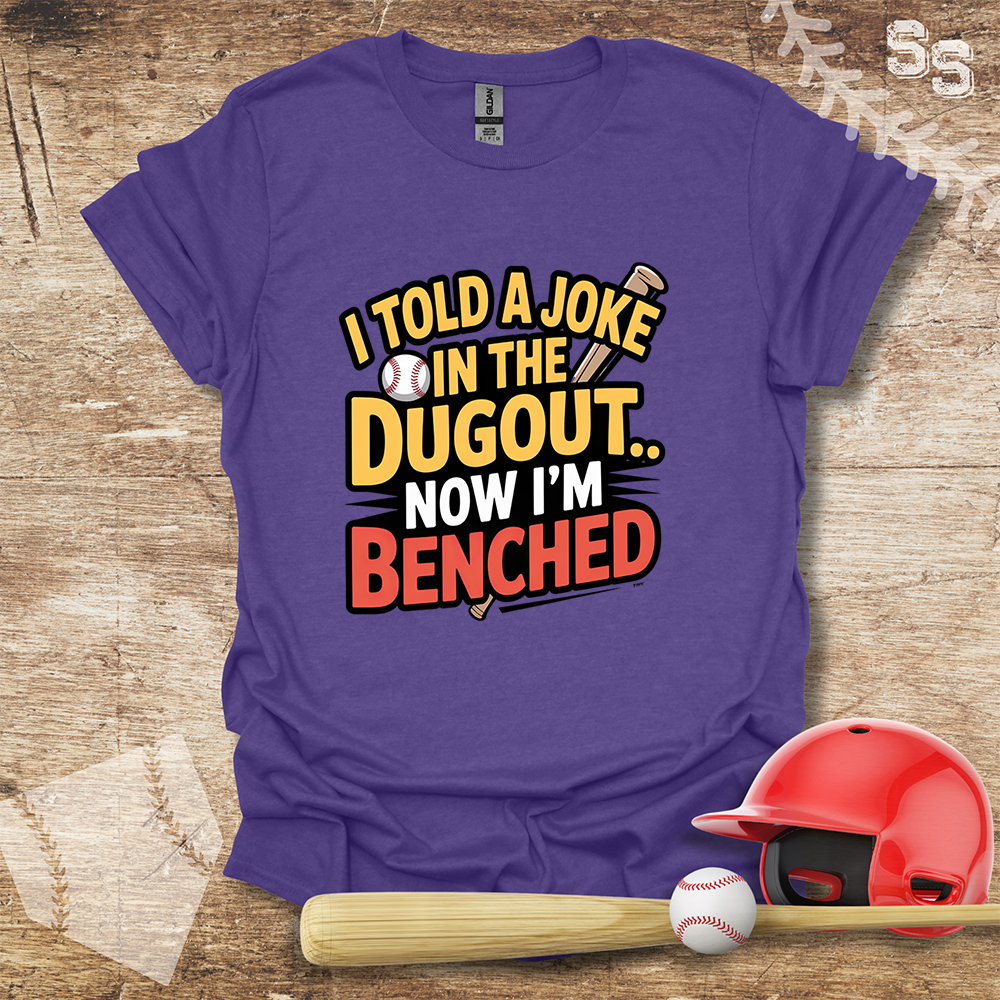 Dugout Joke Now Benched Colorful