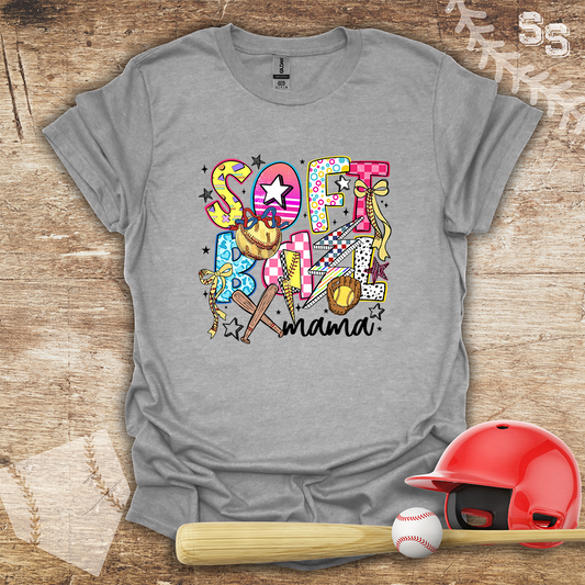 Softball Bold Letters Mama
