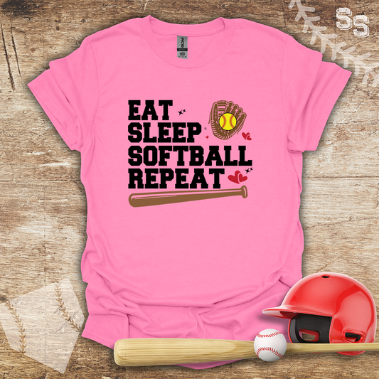Softball Eat Sleep Repeat