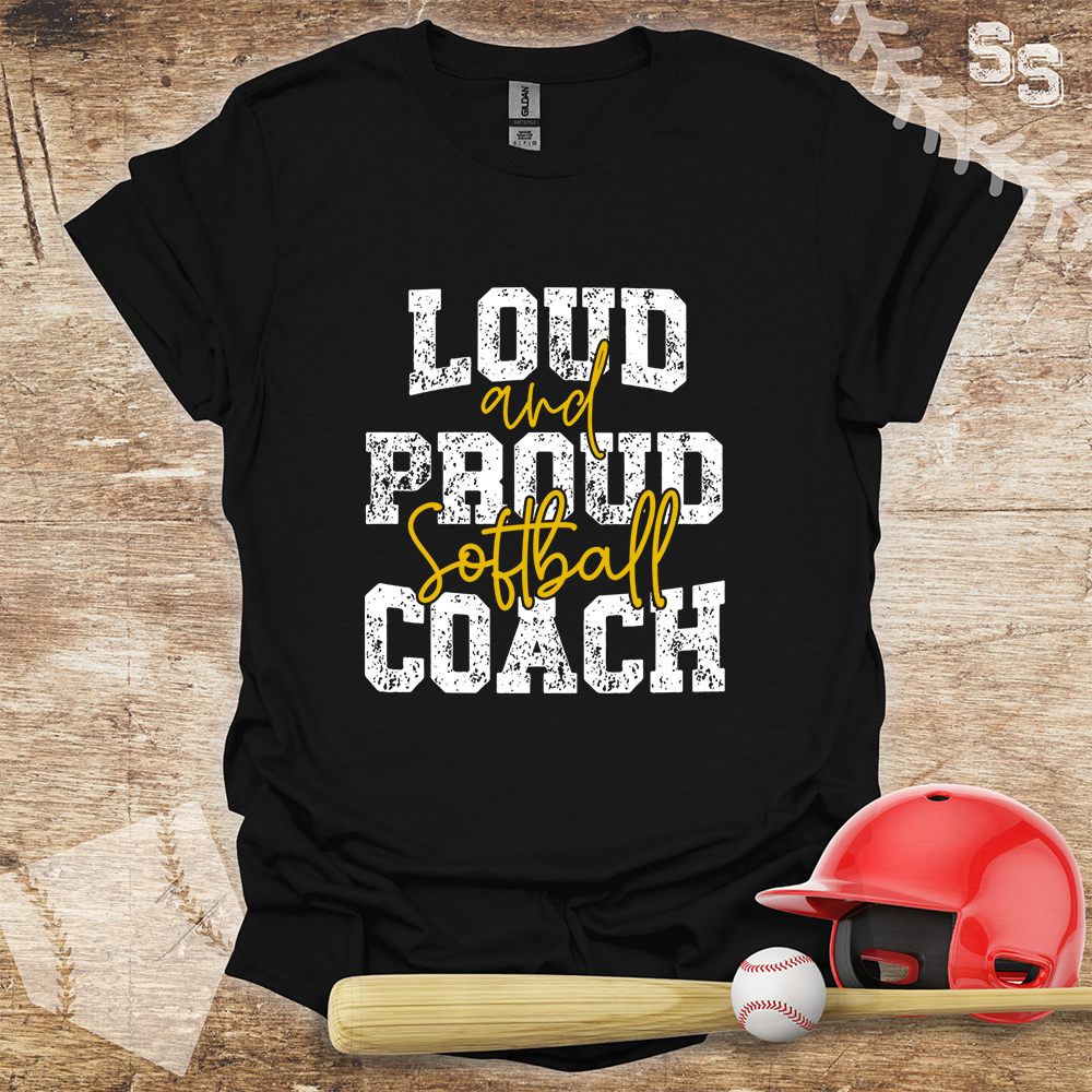 Softball Coach Loud Proud