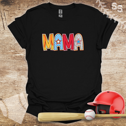 Softball Mama Star Letters