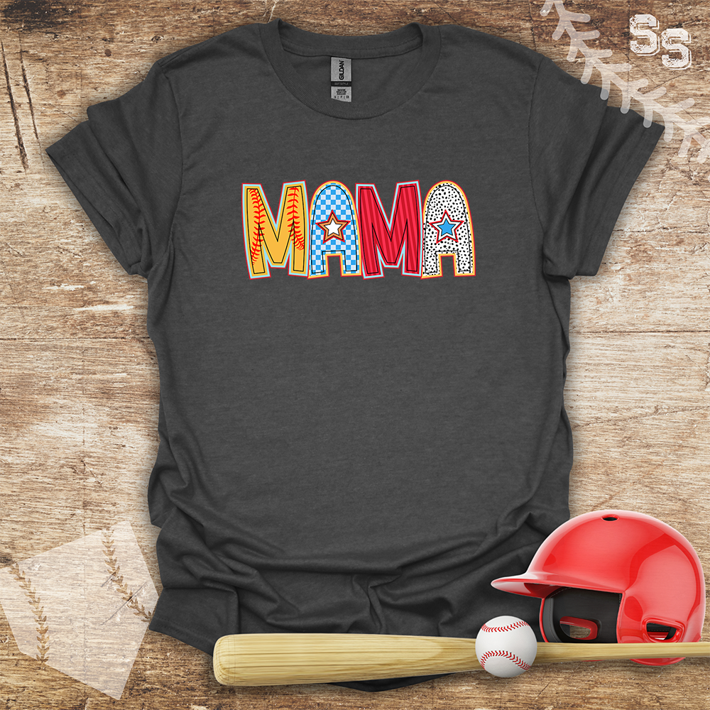 Softball Mama Star Letters