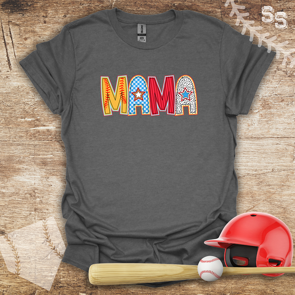 Softball Mama Star Letters