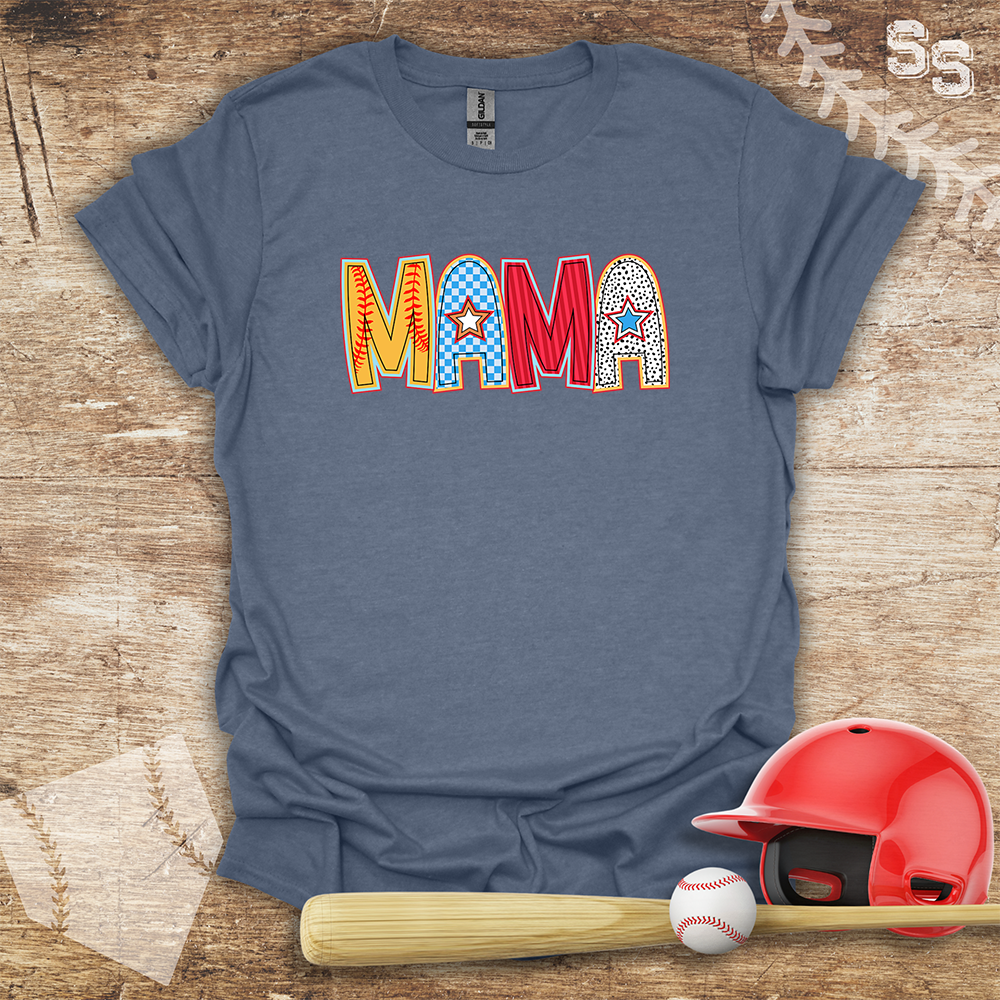 Softball Mama Star Letters