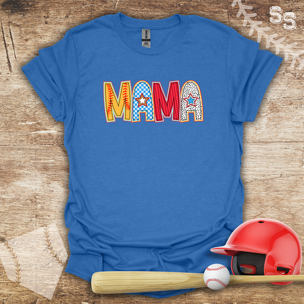 Softball Mama Star Letters
