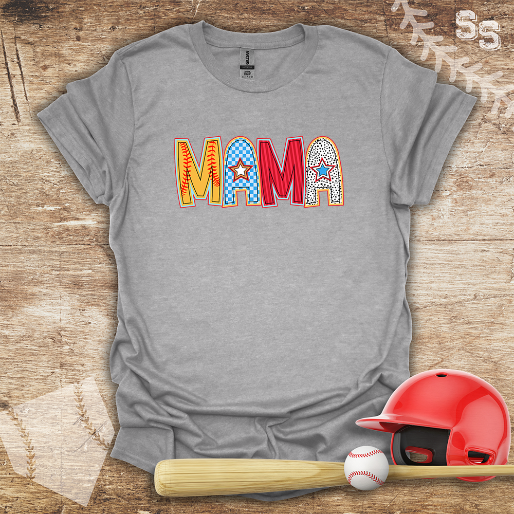 Softball Mama Star Letters