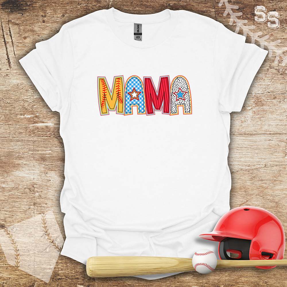 Softball Mama Star Letters
