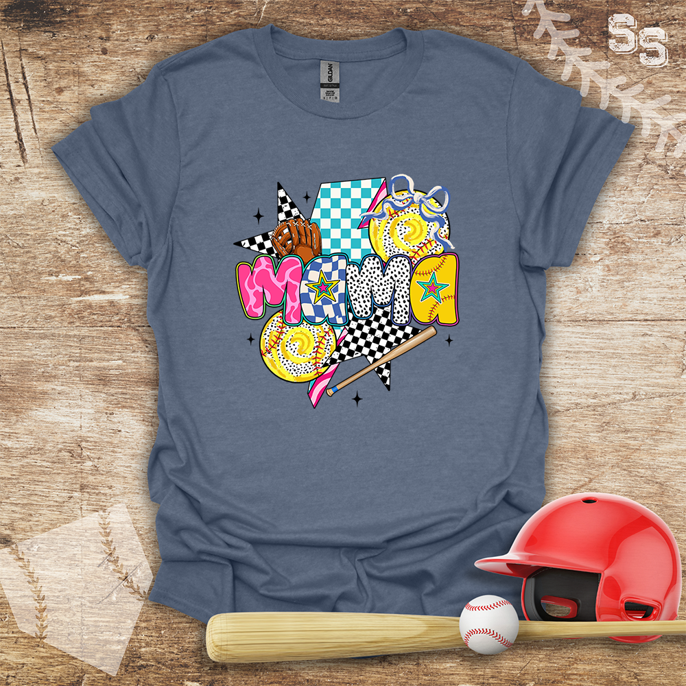 Softball Preppy Mama