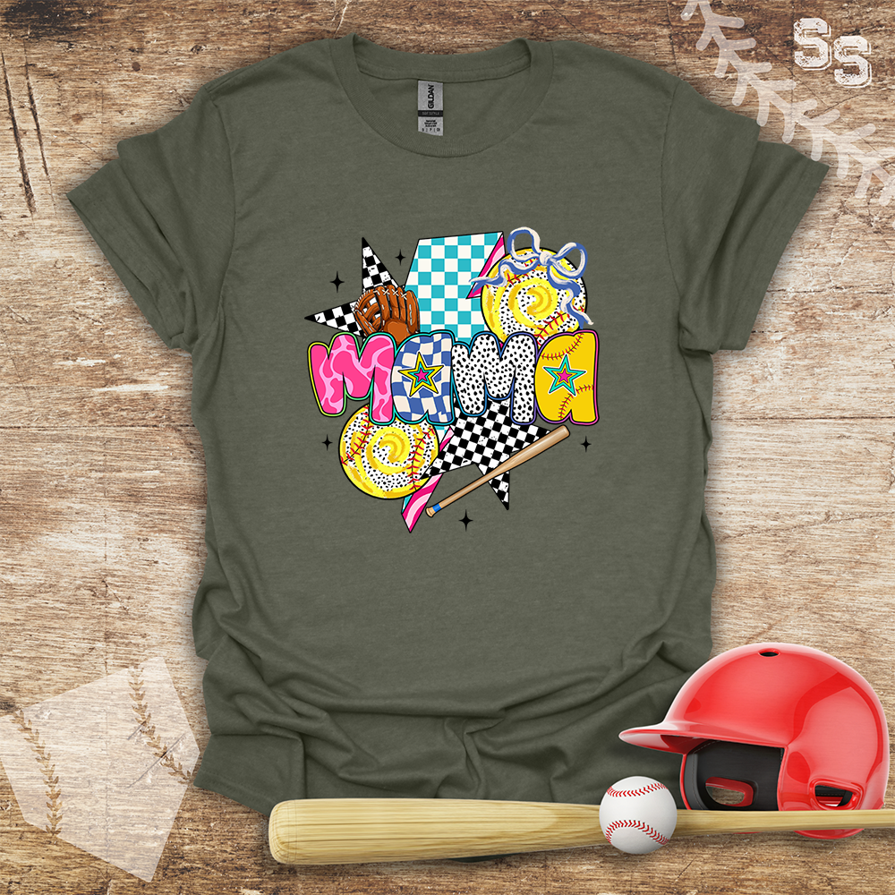 Softball Preppy Mama