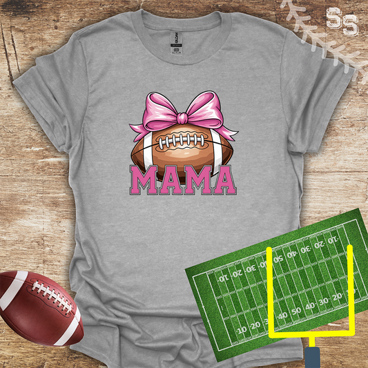 Football Pink Mama Bow