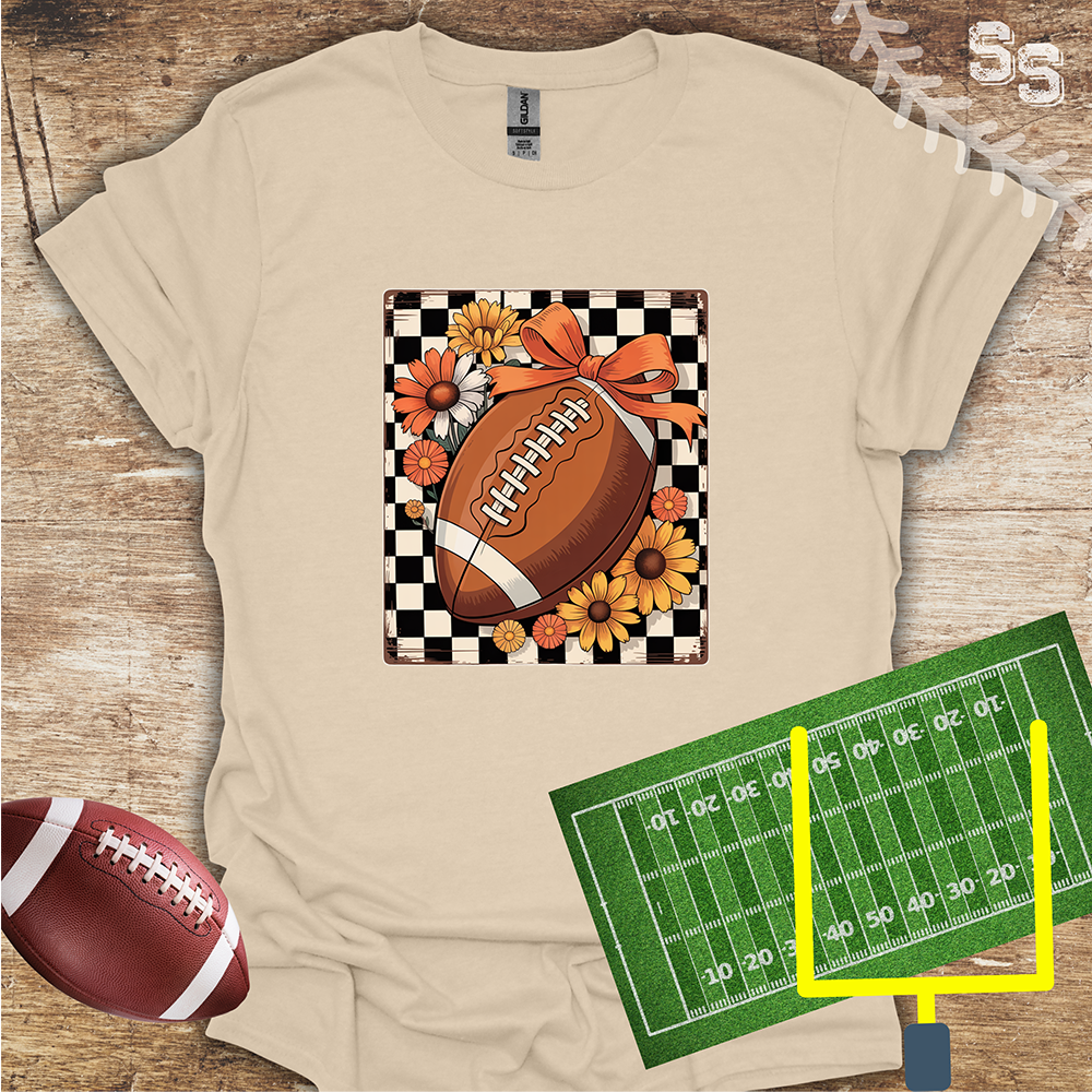 Football Grid Fall Flowers
