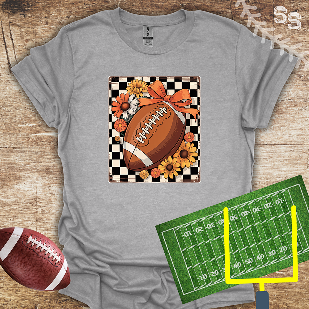 Football Grid Fall Flowers