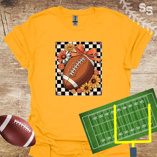 Football Grid Fall Flowers