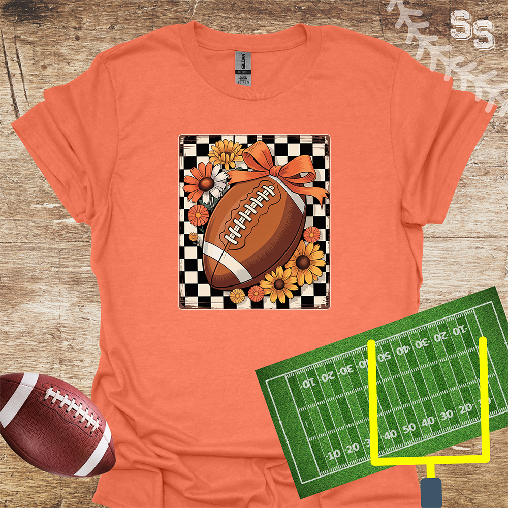 Football Grid Fall Flowers
