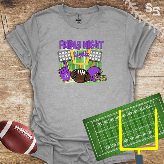 Football Friday Night Lights Purple