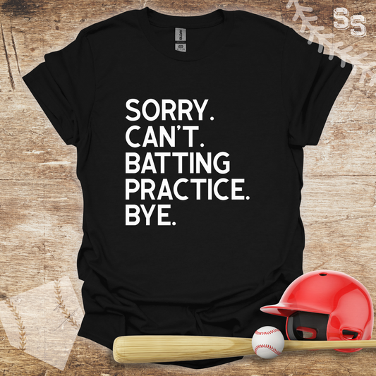 Sorry Can't Batting Practice