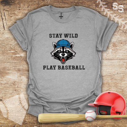 Baseball Raccoon Stay Wild