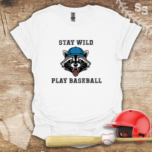 Baseball Raccoon Stay Wild