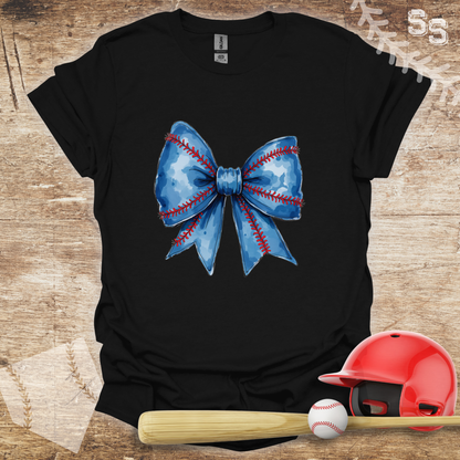 Blue Coquette Bow