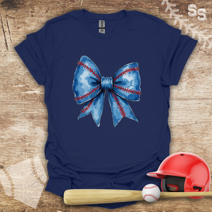 Blue Coquette Bow