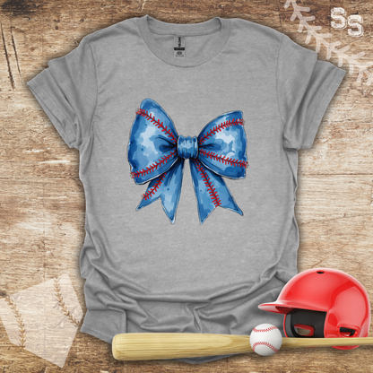 Blue Coquette Bow